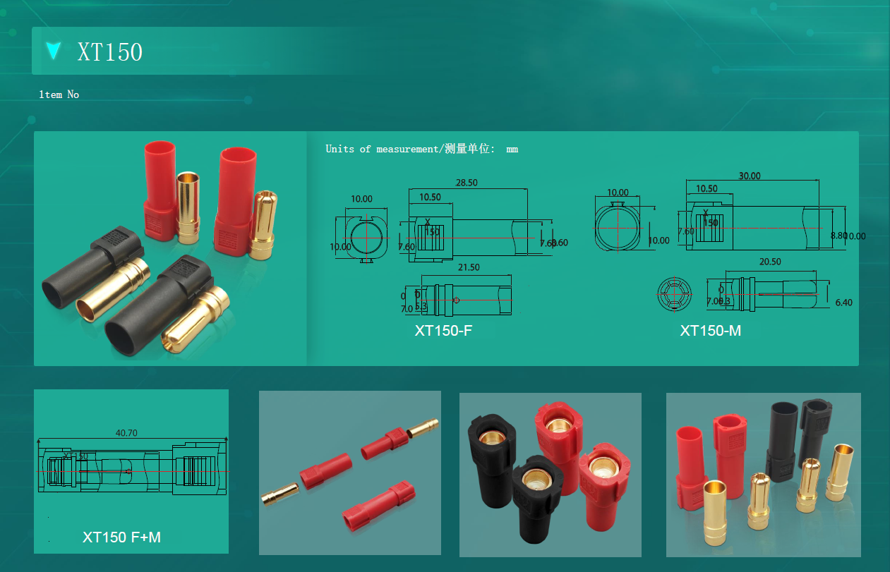 XT150 Connector - SMH connector, din connector, bipolar connector ...